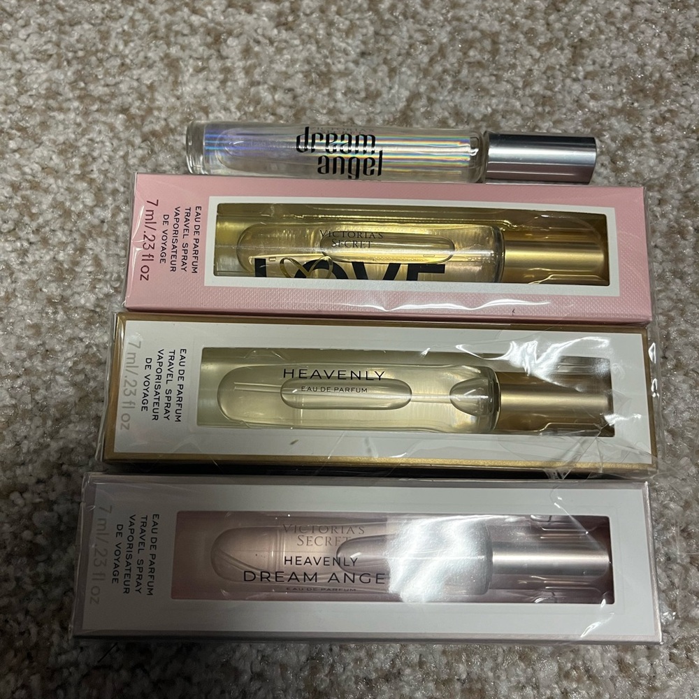 New Victoria's Secret 4 Piece Perfume Fragrance Set Love Heavenly Dream Angel - Picture 2 of 5